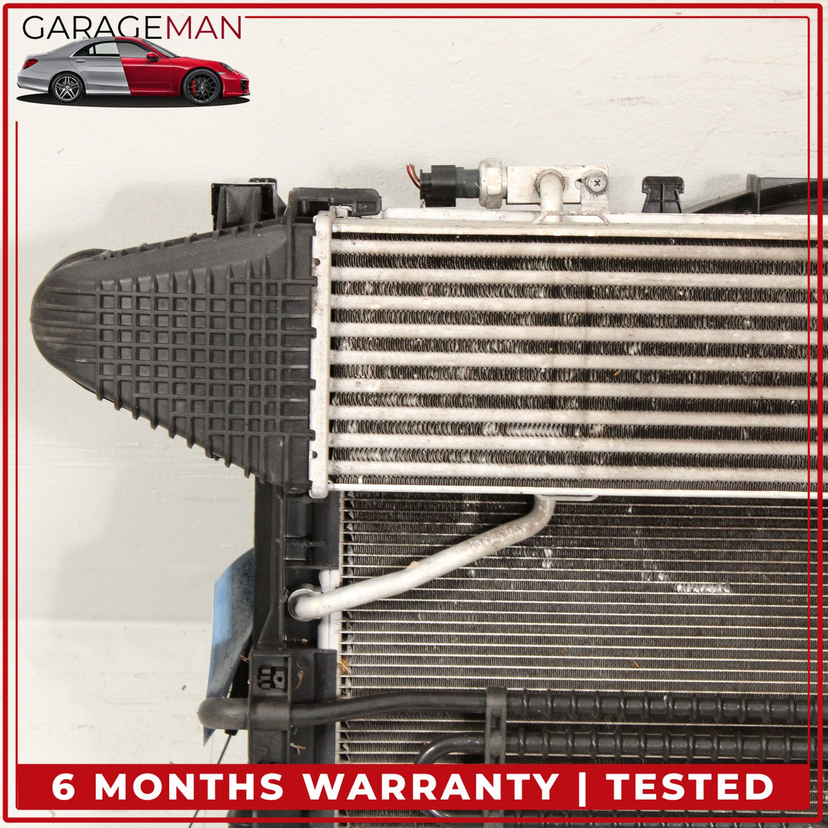 2012-2015 Mercedes W204 C250 Engine Cooling Radiator AC A/C Condenser Assy OEM