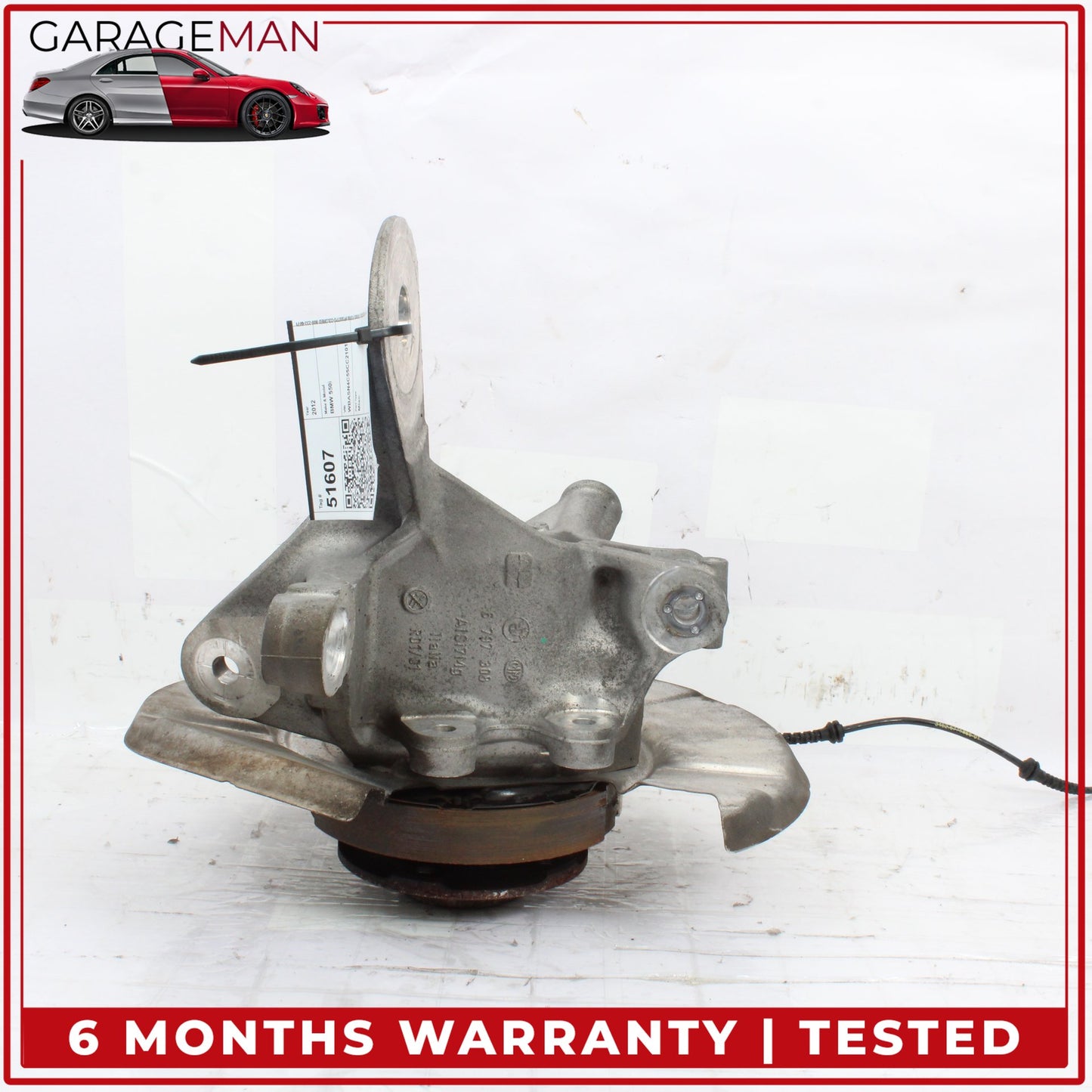 2010-2017 BMW 550i F07 Rear Right Side Spindle Knuckle Wheel Hub 6797308 OEM
