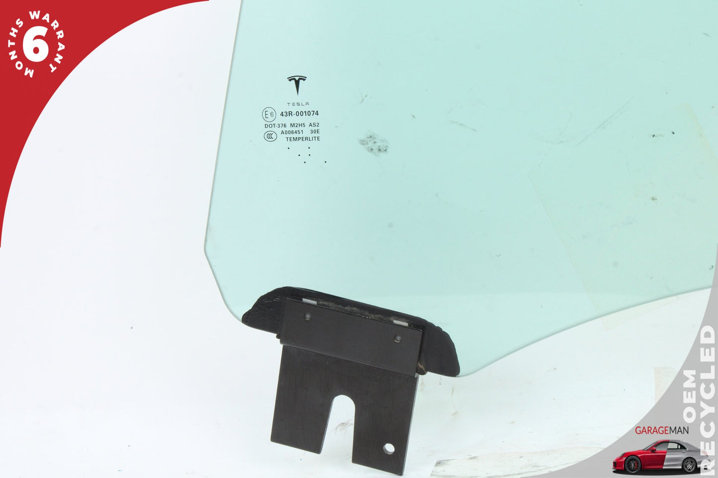 12-20 Tesla Model S 85D Hatchback Rear Left Driver Side Window Glass E643R001074