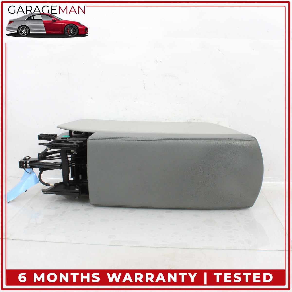 2003-2006 Mercedes R230 SL500 Front Center Console Armrest Arm Rest Gray OEM