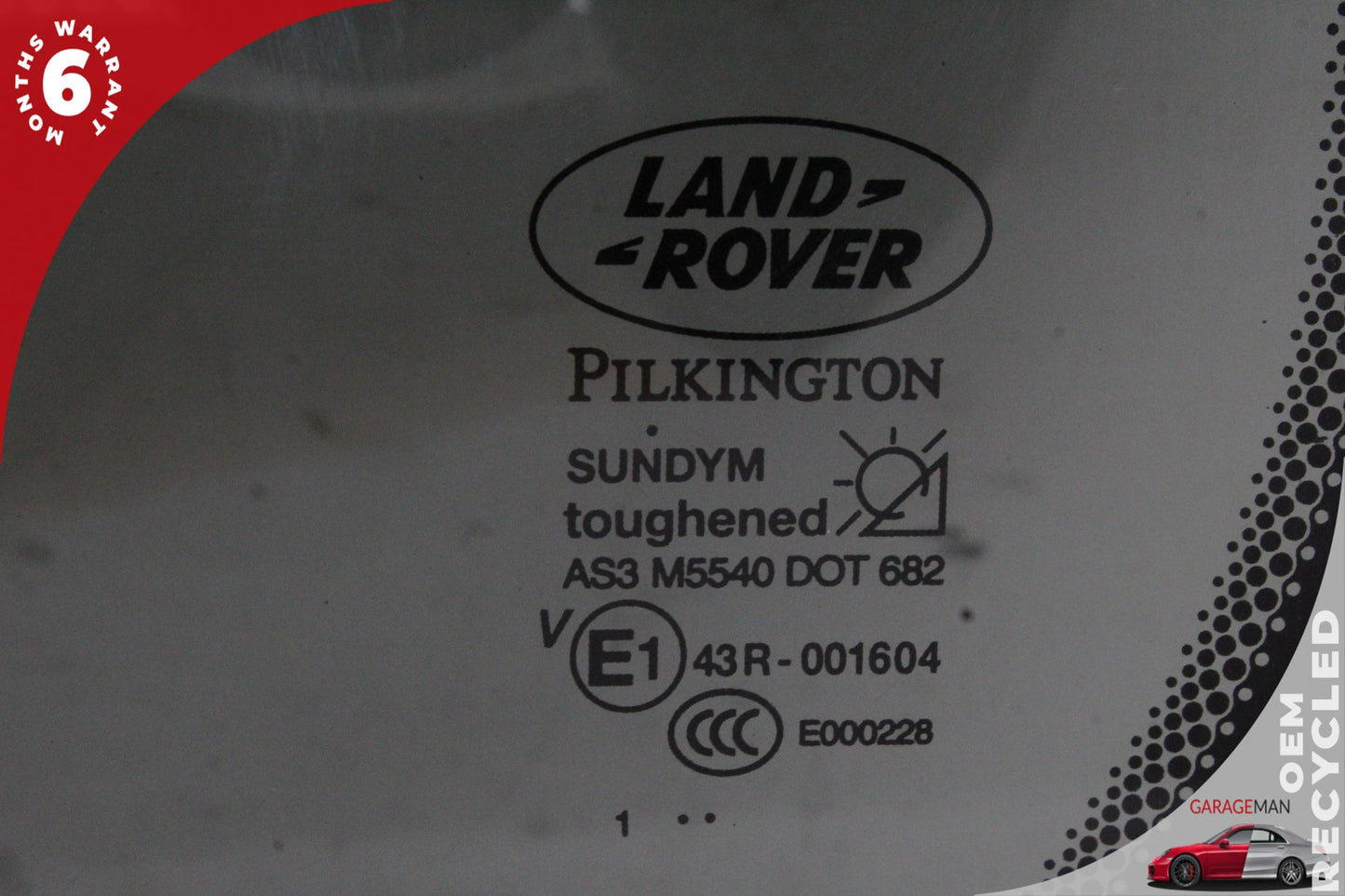 2005-2016 Land Rover LR4 LR3 SUV Rear Left Quarter Window Glass CVB500412 OEM