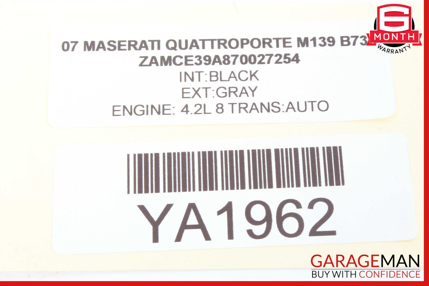 03-13 Maserati Quattroporte M139 Airbag Air Bag SRS Control Module Unit OEM