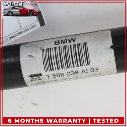 2011-2018 BMW X3 F25 Rear Right Passenger Side CV Axle Drive Shaft 7598038 OEM