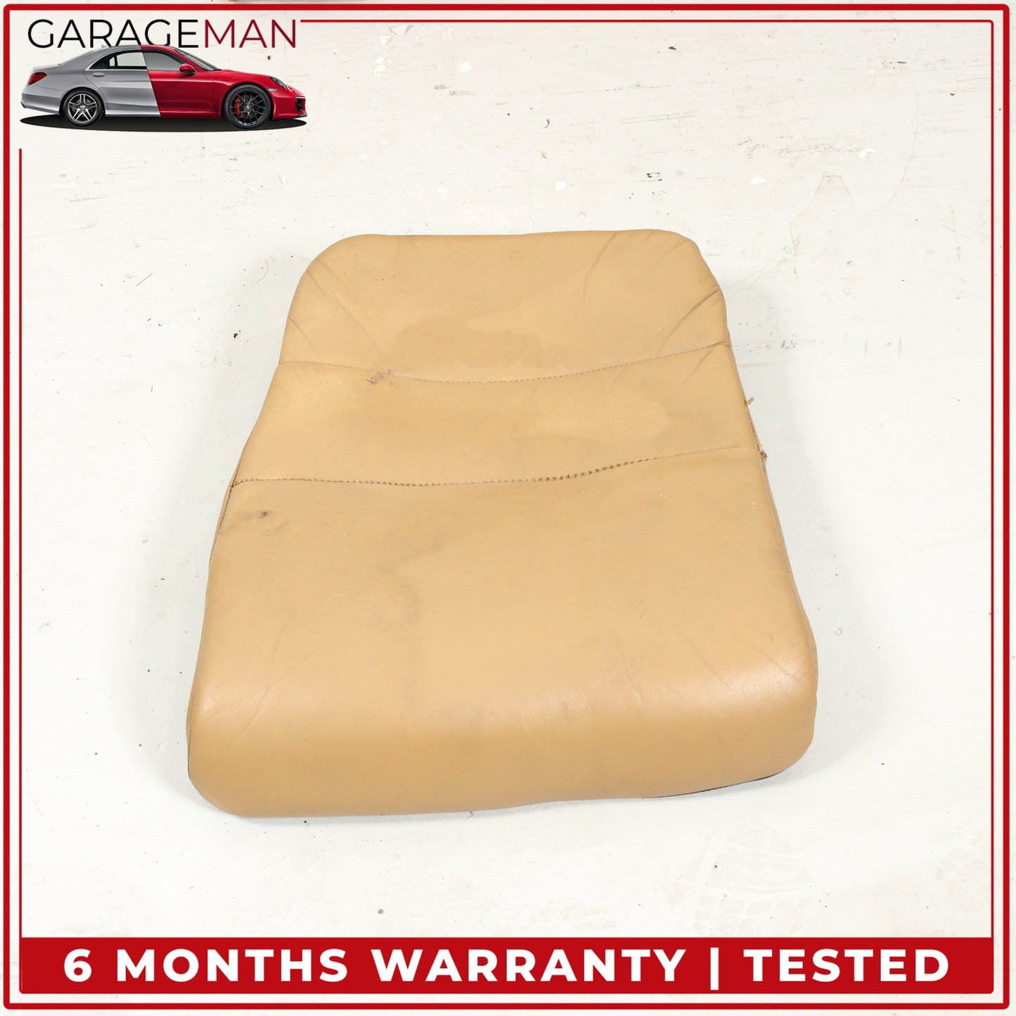 1999-2005 Porsche 911 996 Rear Upper and Lower Seat Cushion Beige Set OEM