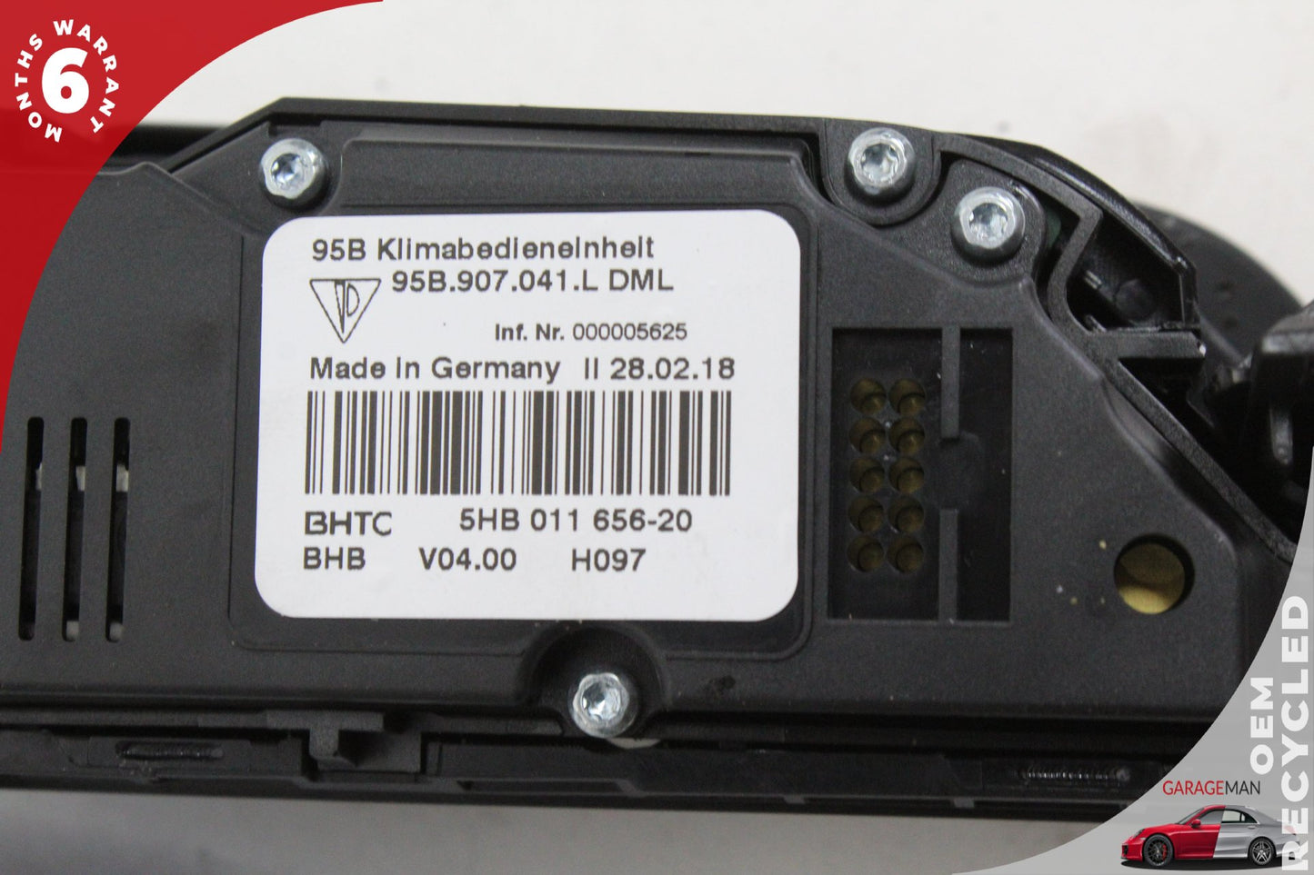 2015-2018 Porsche Macan 95B Center Console Climate Multifunction Switch Control