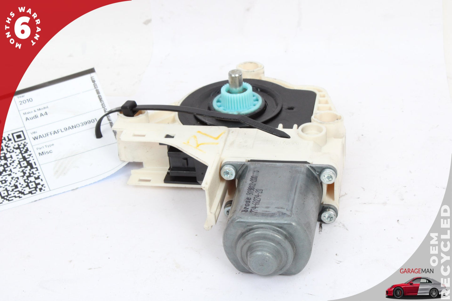 2009-2016 Audi A4 Rear Left Door Window Regulator Motor 8K0959811A