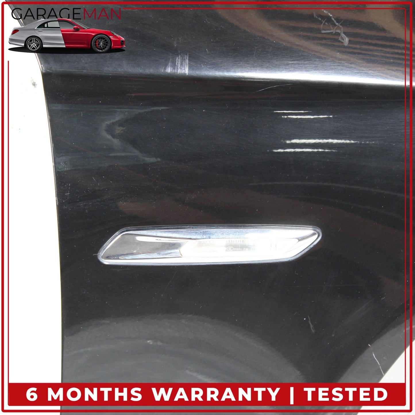 2011-2016 BMW 528i F10 Front Right Passenger Side Fender Wing Panel Black OEM