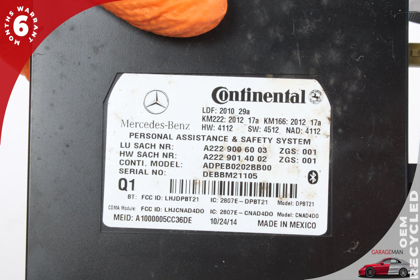 2012-2020 Mercedes X166 GL550 E550 Communication Control Module 2229006003 OEM