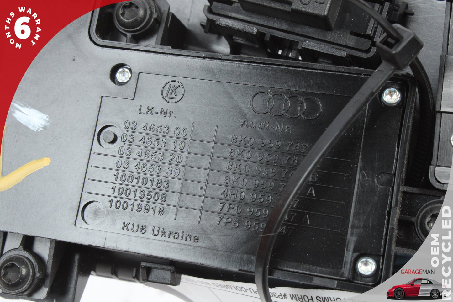 2008-2020 Audi A8 A6 A7 S8 Front Left Side Seat Adjustment Switch 8K0959747 OEM