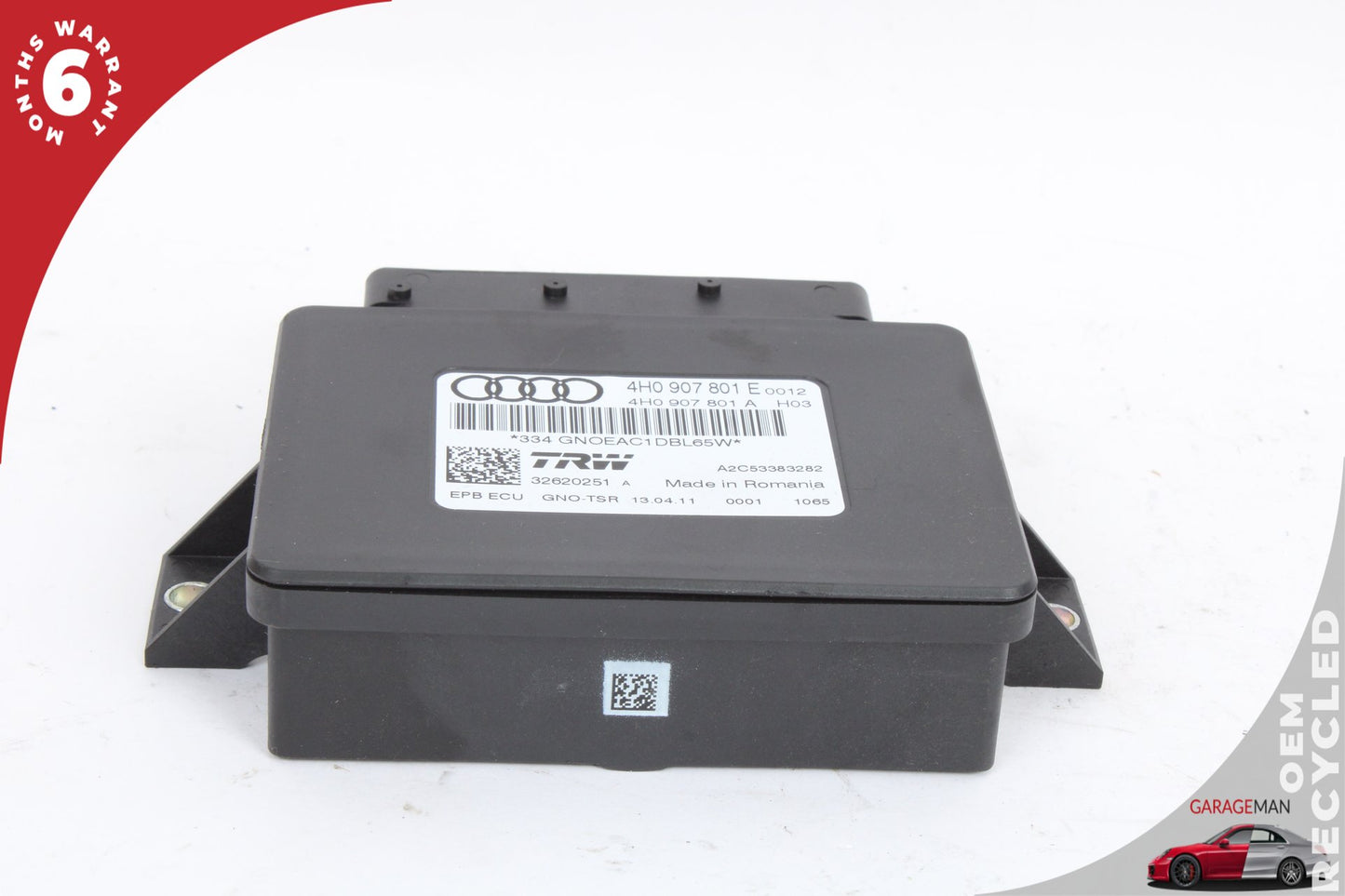 12-18 Audi A6 C7 Sedan Electronic Parking Brake Control Module 4H0907801E