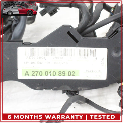 2014-2015 Mercedes W117 CLA250 GLA250 Engine Wiring Harness 2700100202 OEM