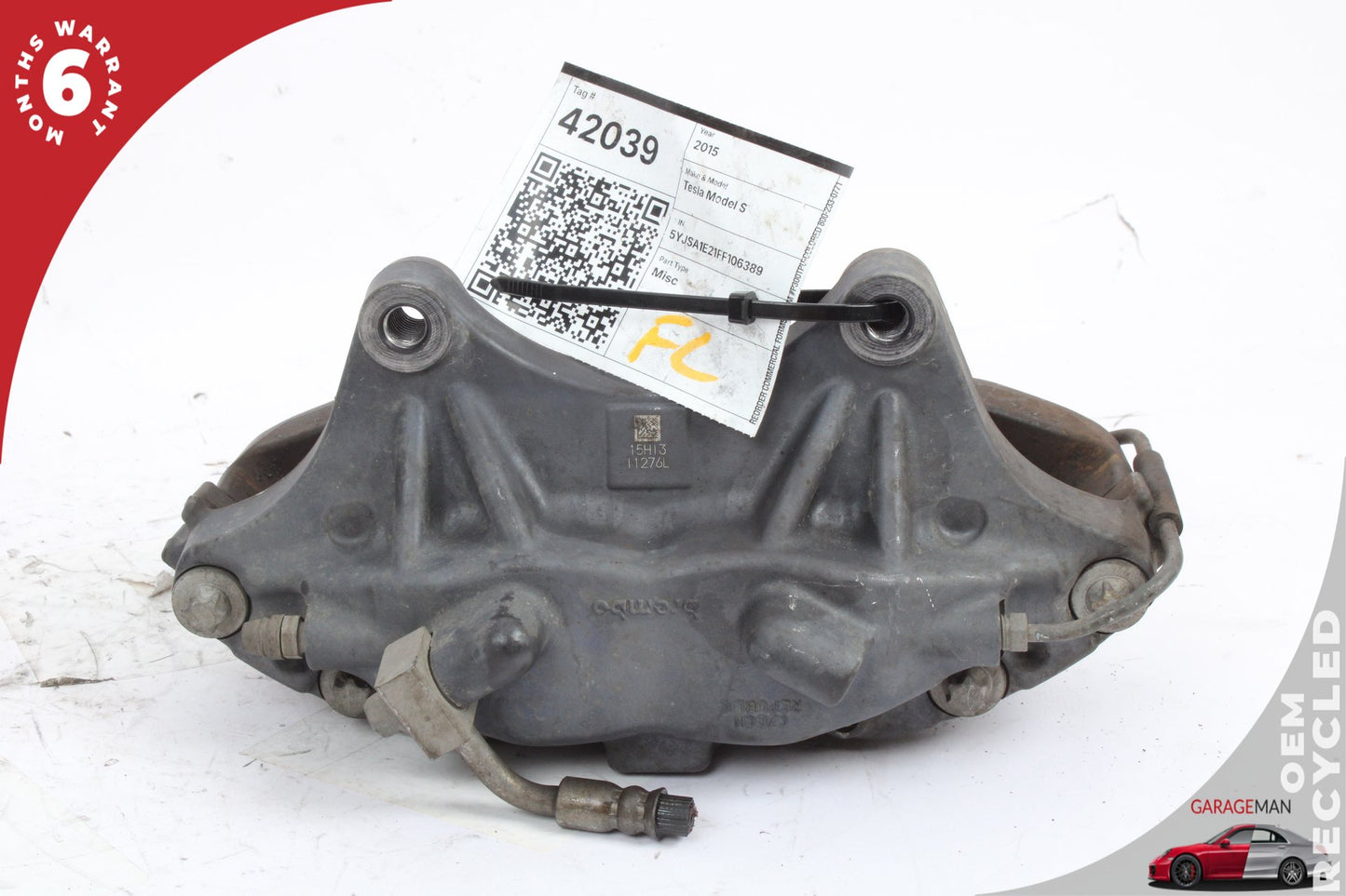 2012-2021 Tesla Model S Front Left and Right Side Brake Caliper Set Brembo OEM