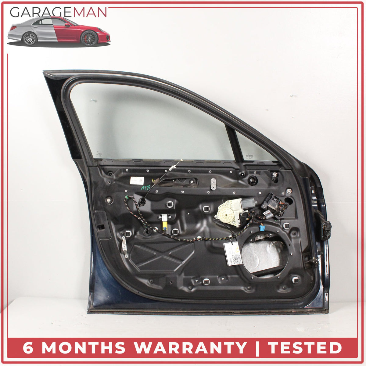 2010-2016 Porsche Panamera 970 Front Left Complete Door Assy Blue Metallic OEM
