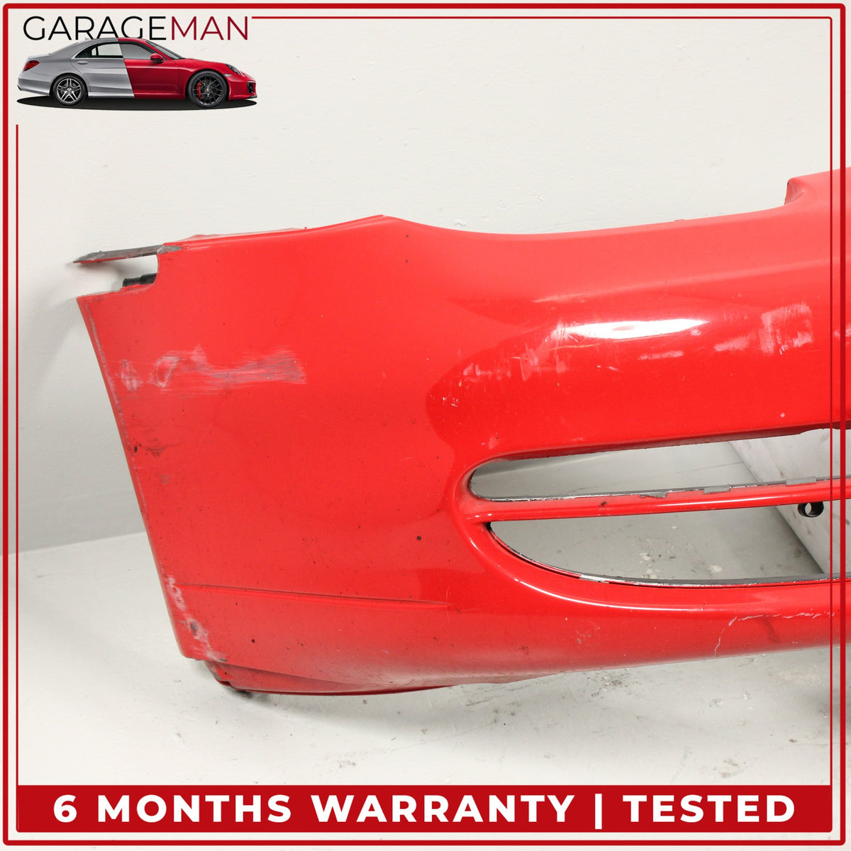 1999-2001 Porsche 911 996 Convertible Front Bumper Cover Red 99650511102 OEM