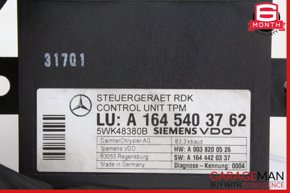 2006-2013 Mercedes W164 ML350 SL550 TPMS Tire Pressure Control 1645403762 OEM
