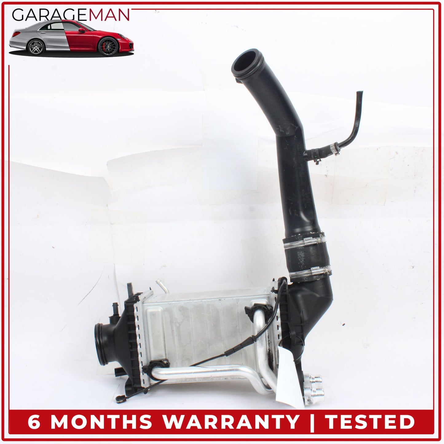 2015-2020 Mercedes W205 C300 Intercooler Radiator w/ Air Intake Pipe Hose OEM