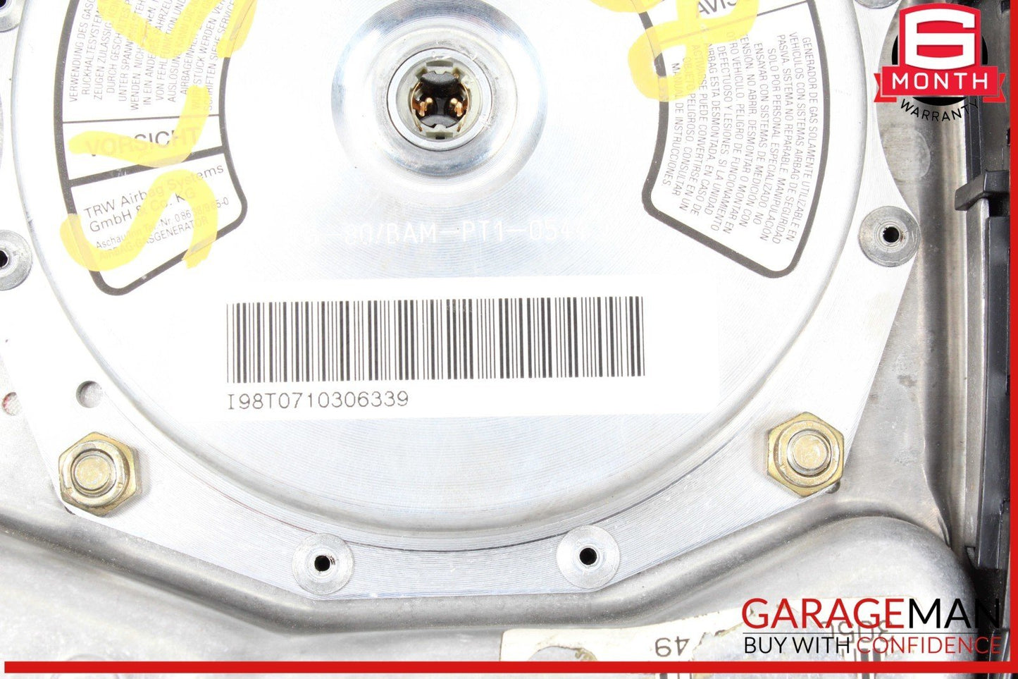 96-98 Mercedes R129 SL500 SL320 Driver Steering Wheel Airbag Air Bag SRS OEM