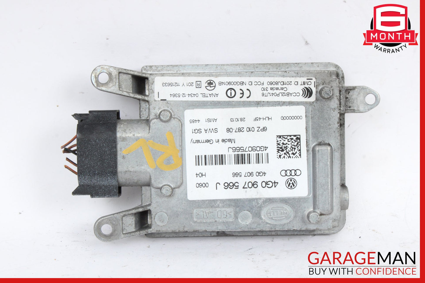 2012-2018 Audi S7 Rear Left Lane Change Assist Blind Spot Sensor 4G0907566J OEM
