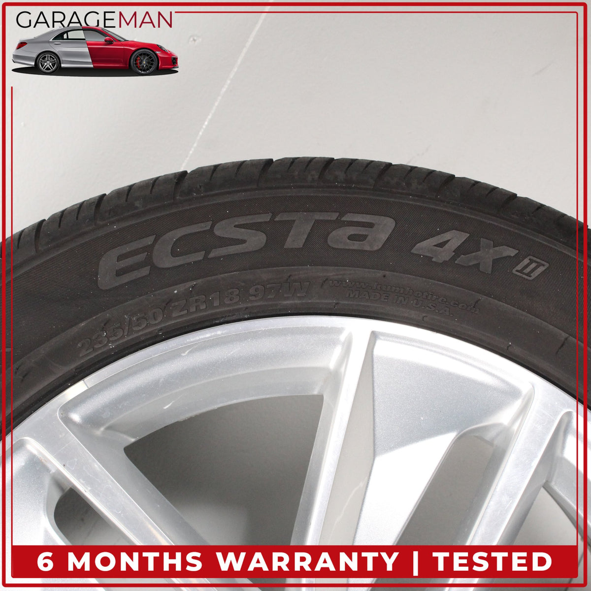 2016-2018 Audi Q3 Front or Rear Side Wheel Rim w/ Kumho Tire 7JX18H2 ET43 OEM