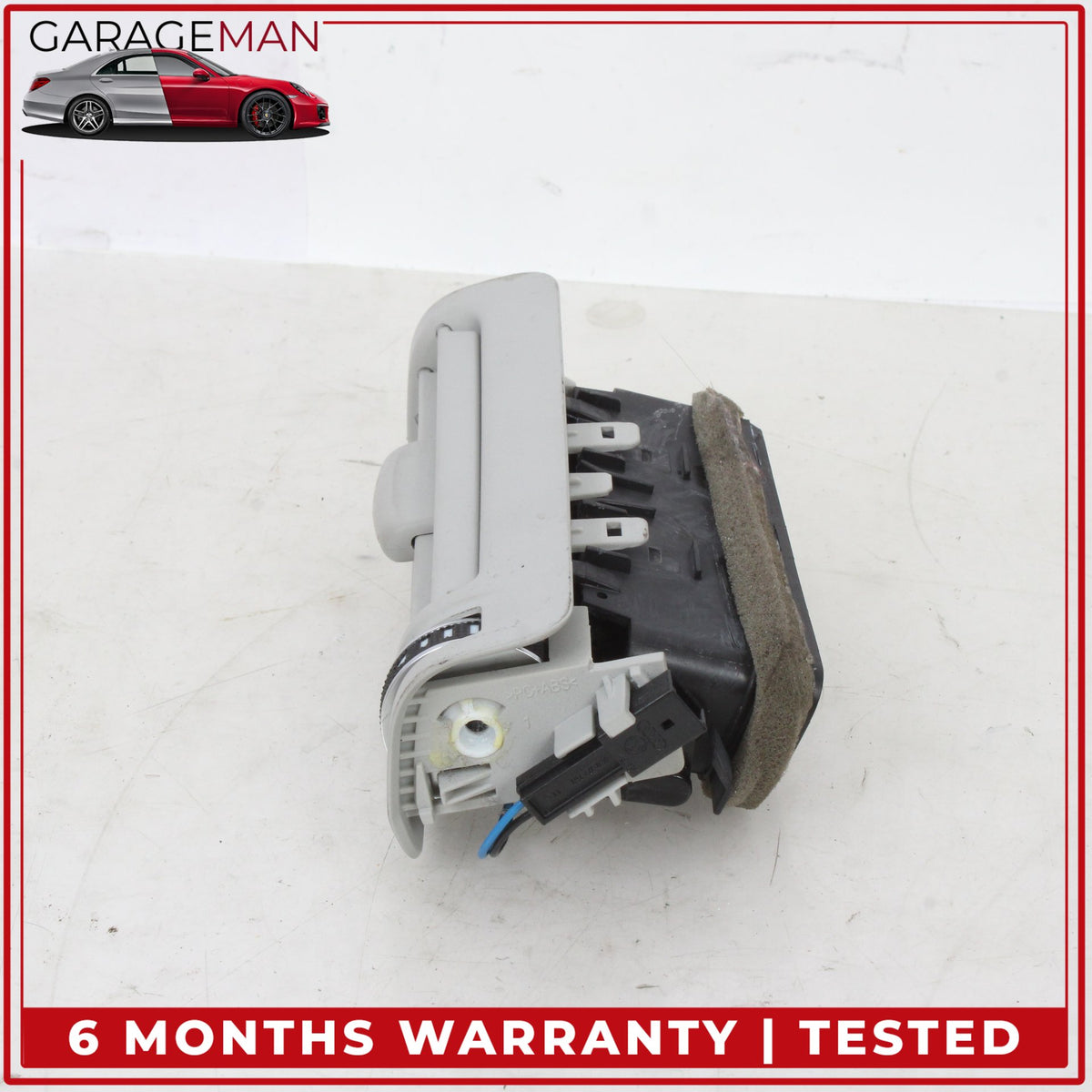2011-2018 Audi A8 Rear Left and Right Side B Pillar AC A/C Air Vent Set Gray OEM