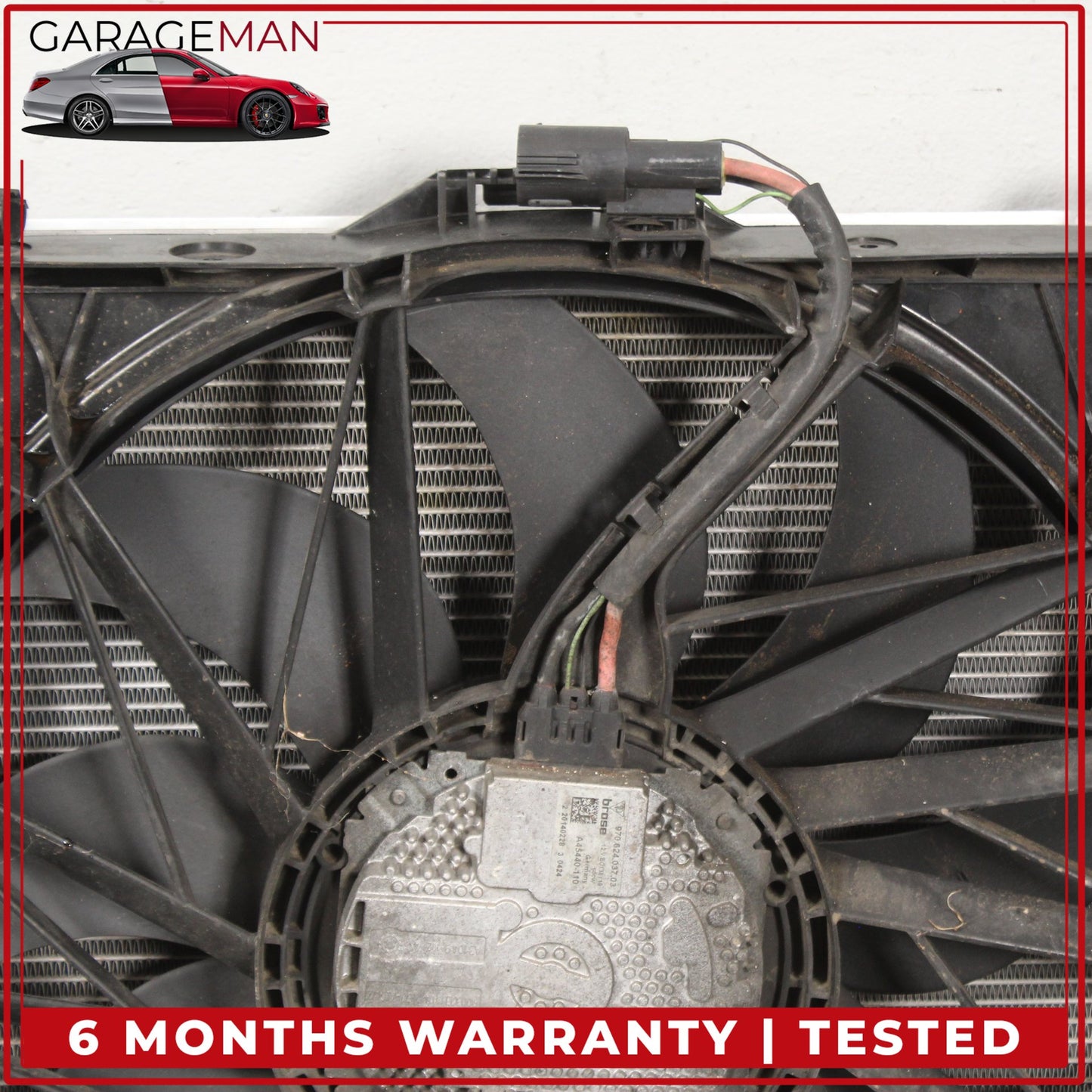 2010-2016 Porsche Panamera 970 Engine Cooling Radiator AC A/C Condenser OEM