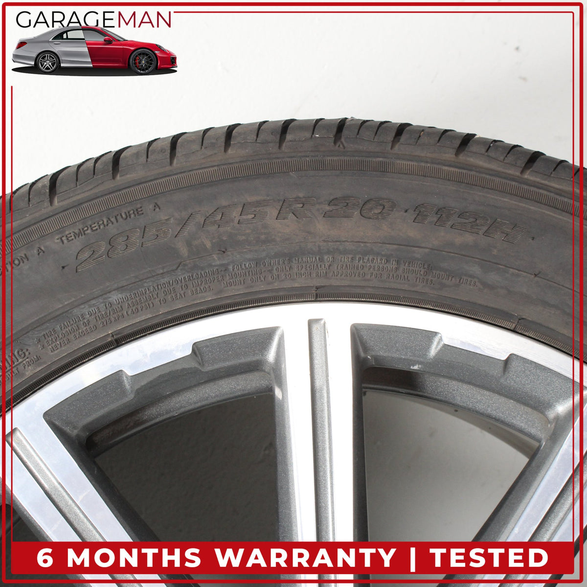 2017-2025 Audi Q7 SQ7 10 Spoke Wheel Rim w/ Tire 9JX20H2 ET33 4M0601025AD OEM