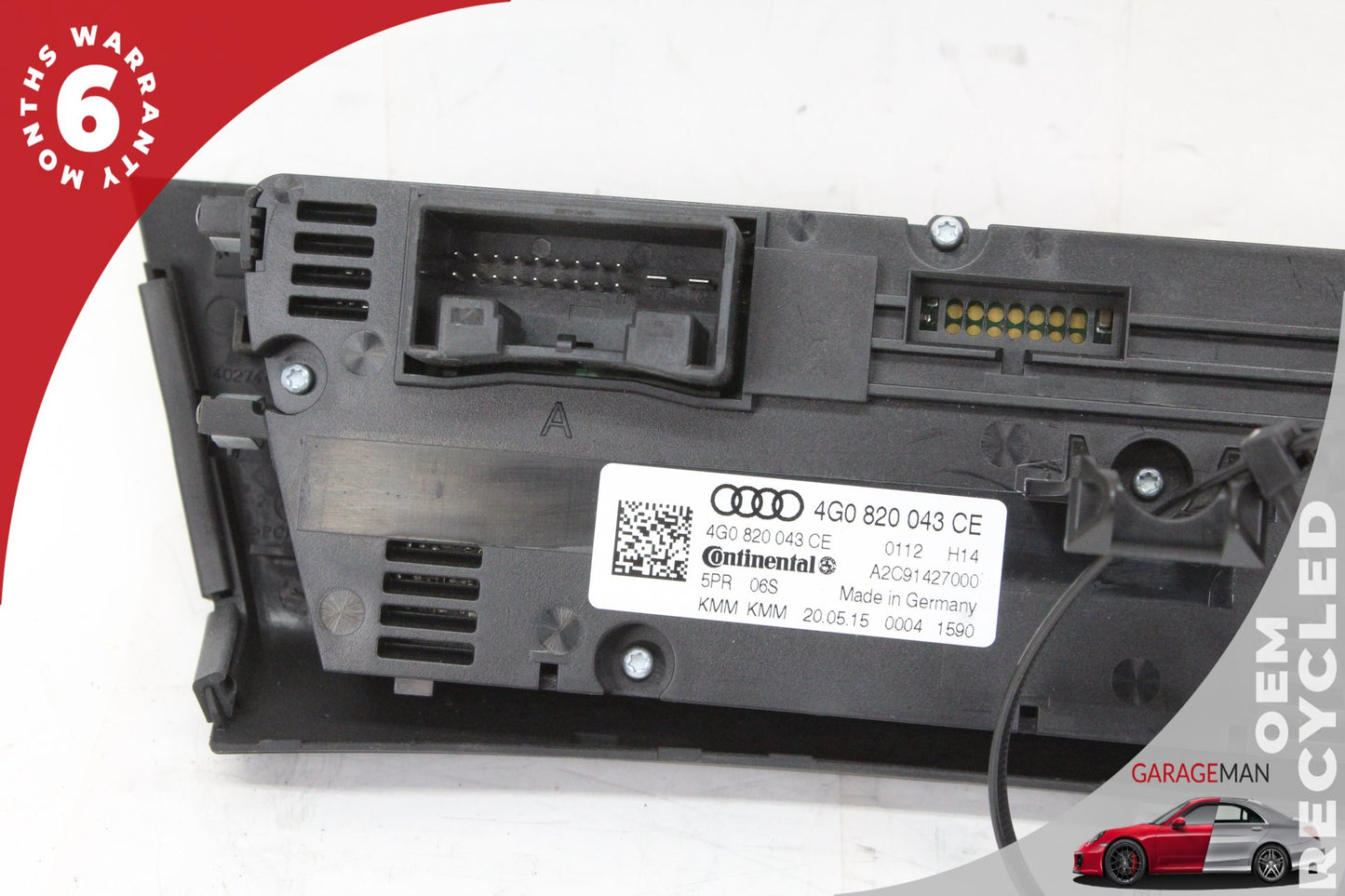 2012-2018 Audi S7 Front AC Temperature Climate Control Panel 4G0820043CE OEM