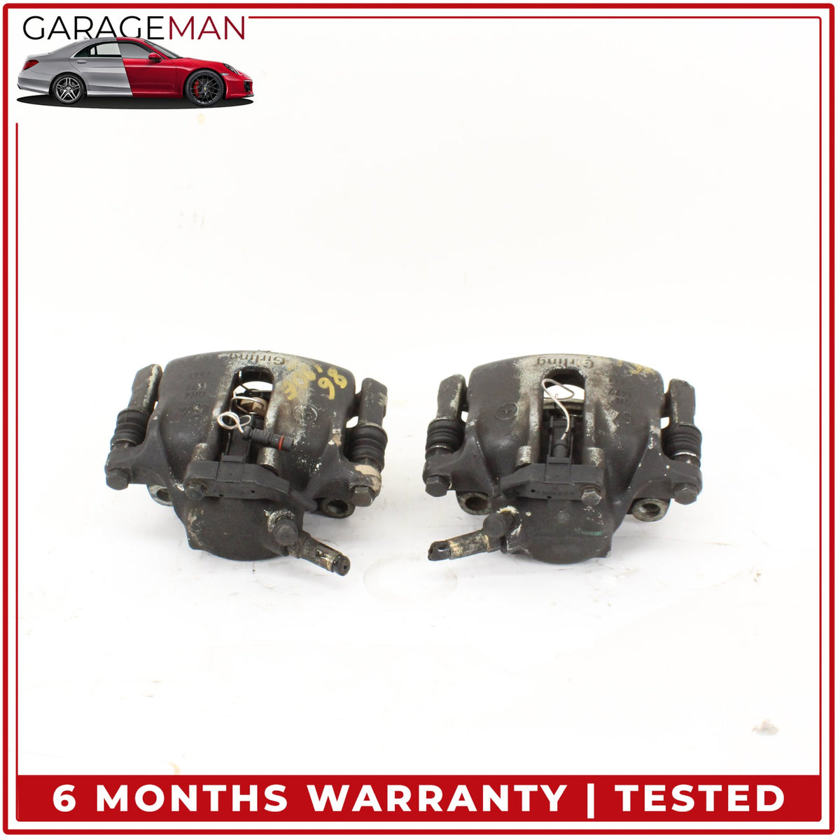 1986-1993 Mercedes W201 190E Front Left and Right Side Brake Caliper Set OEM