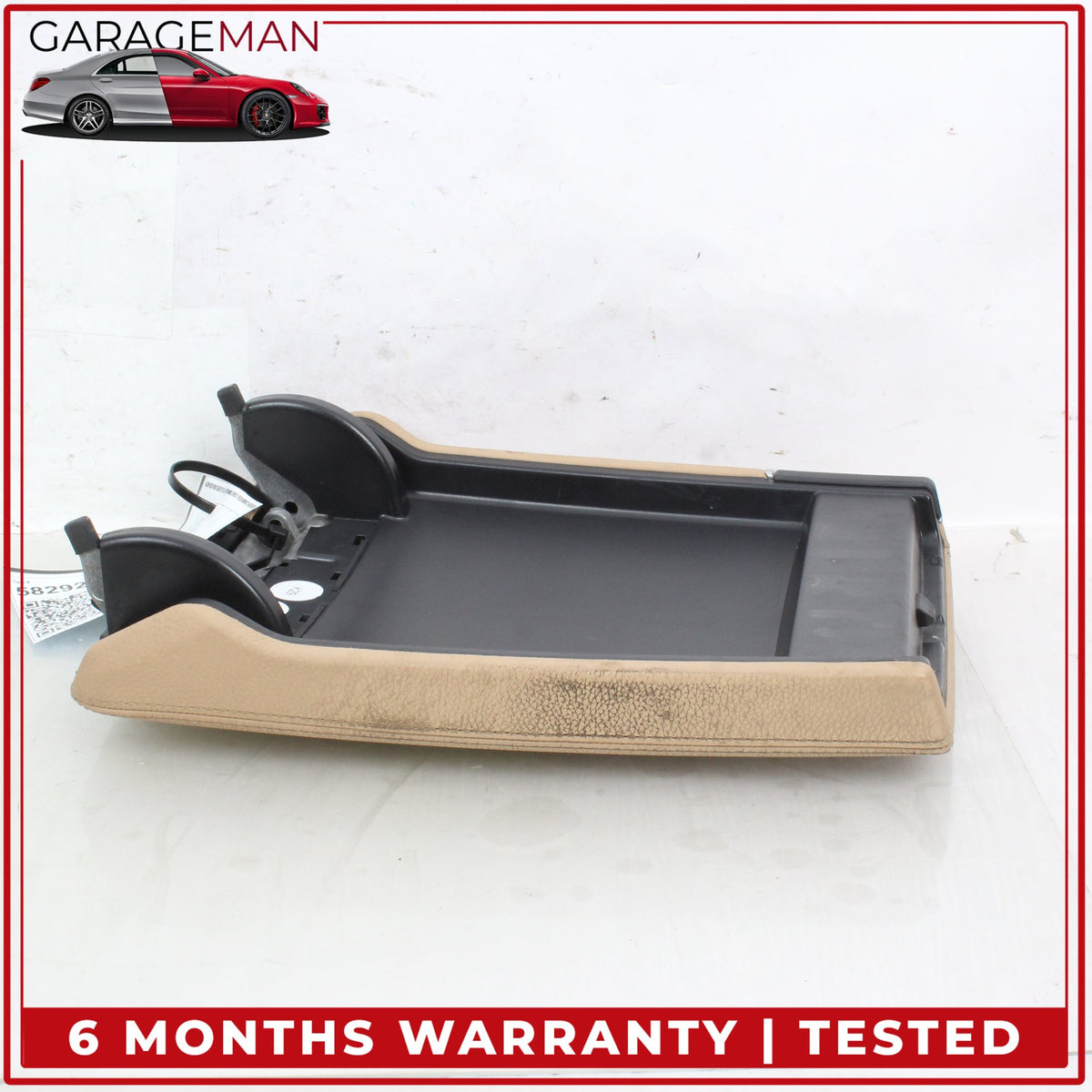 2010-2016 Porsche Panamera 970 Front Center Console Armrest Lid Cover Beige OEM