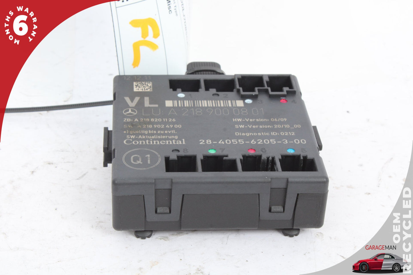 08-18 Mercedes CLS550 W218 Driver Side Door Control Module 2189000801 OEM