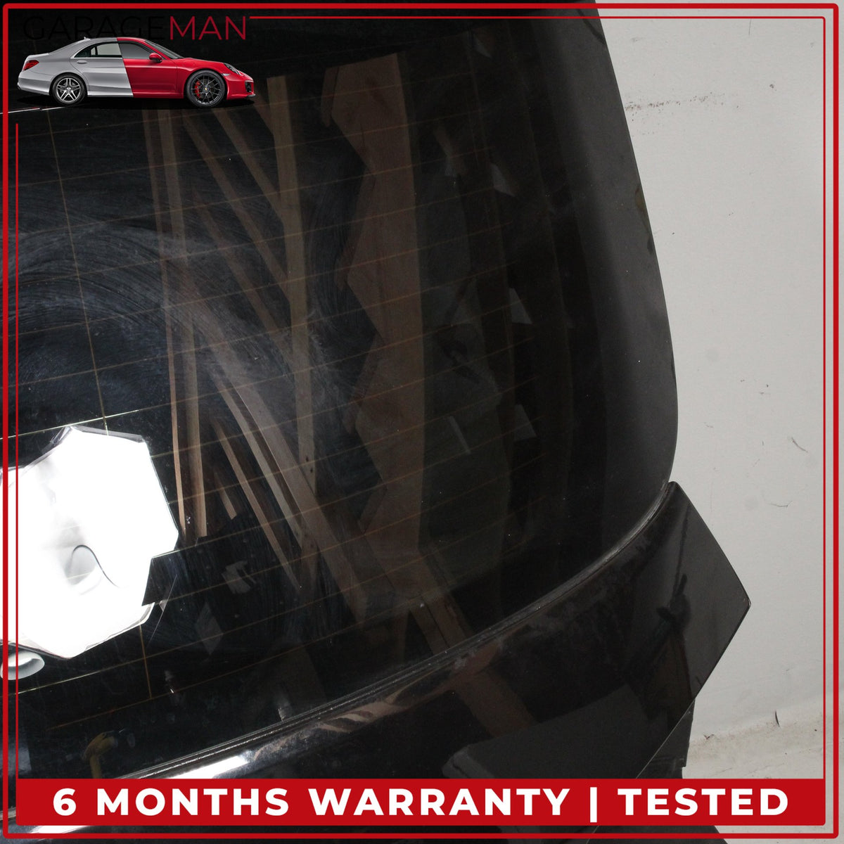 2015-2018 Porsche Cayenne 958 Trunk Lid Panel w/ 3rd Stop Brake Light Black OEM