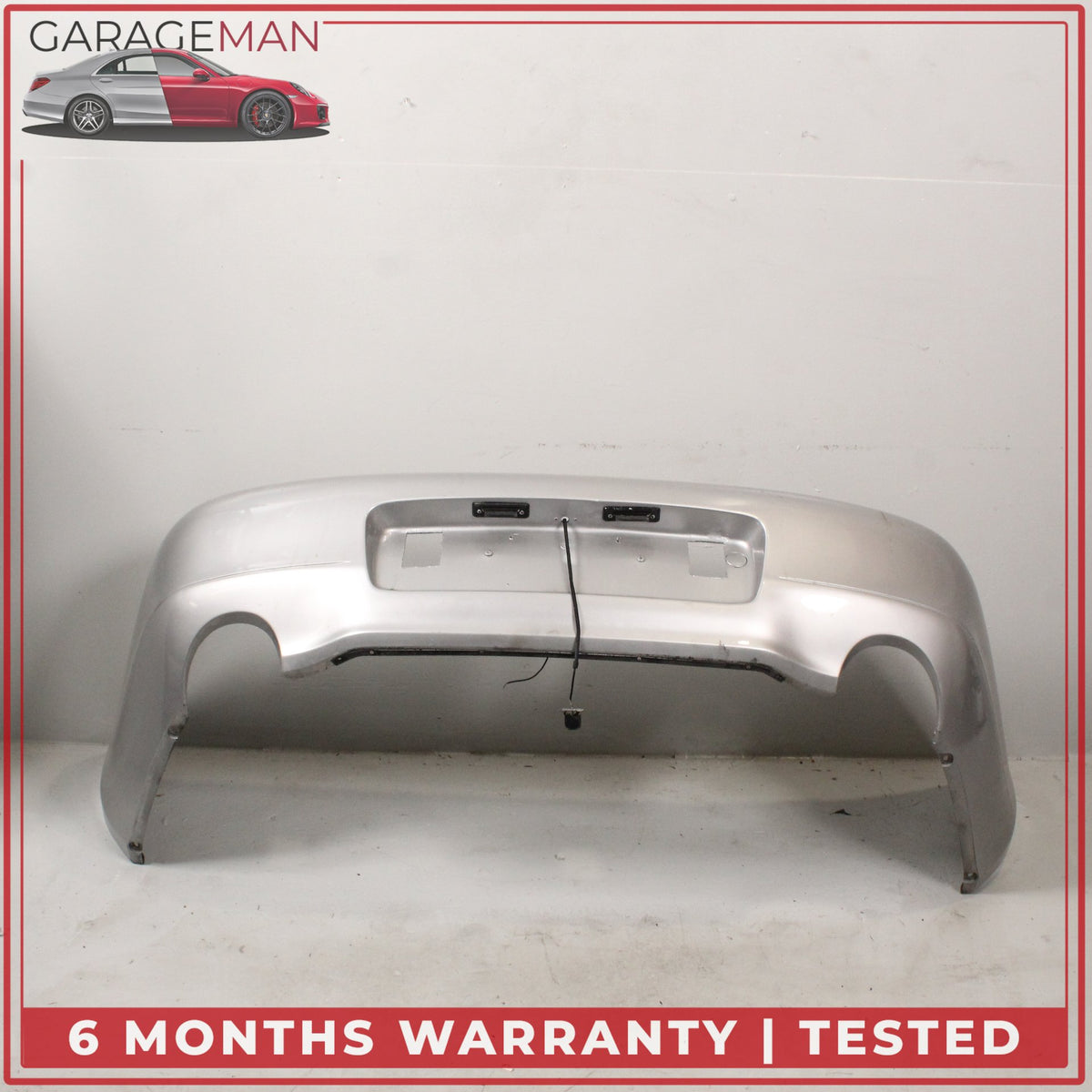 1999-2001 Porsche 911 Carrera 996 Rear Bumper Cover Arctic Silver Metallic OEM