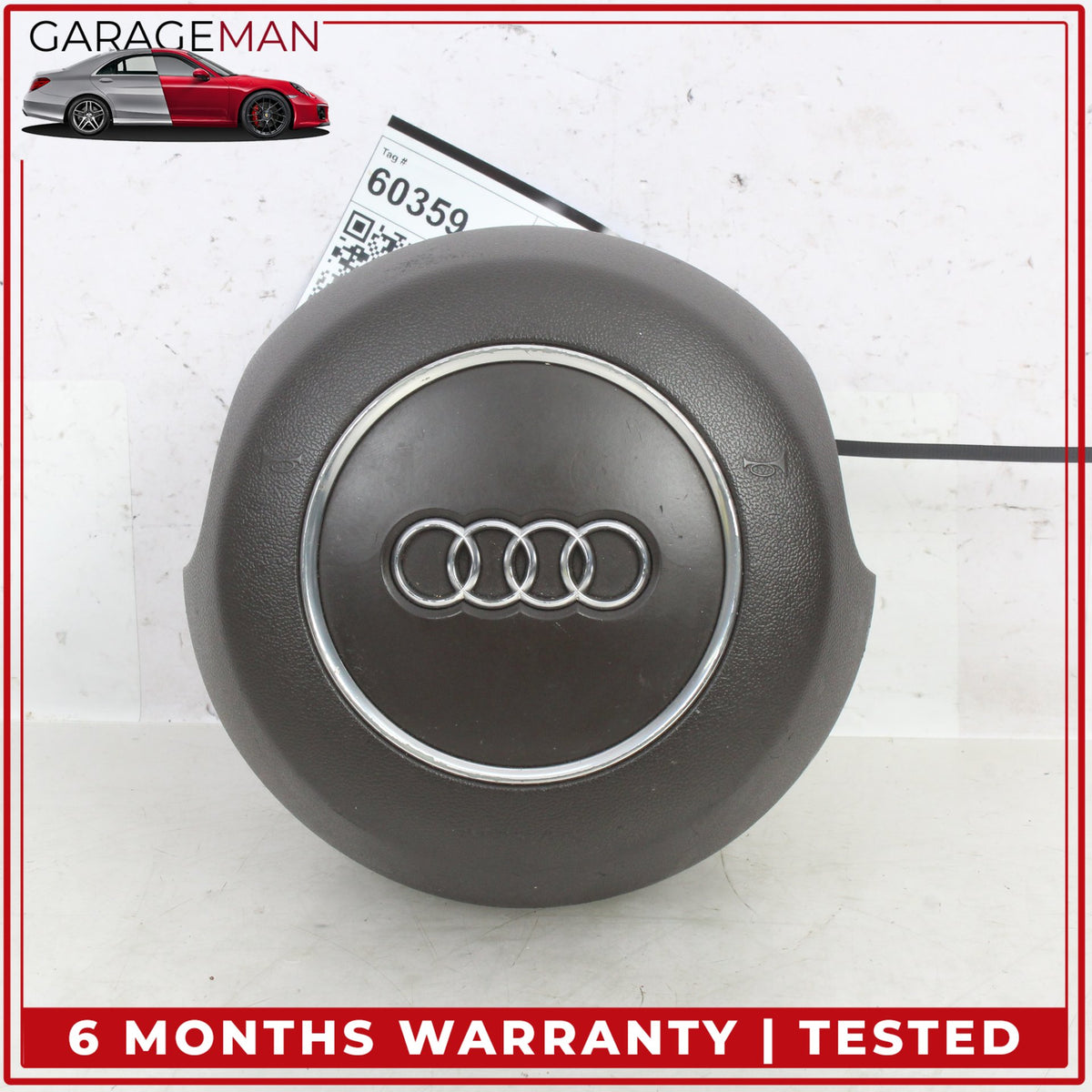 2012-2018 Audi A7 Front Left Side Steering Wheel Airbag Brown 4G0880201H OEM