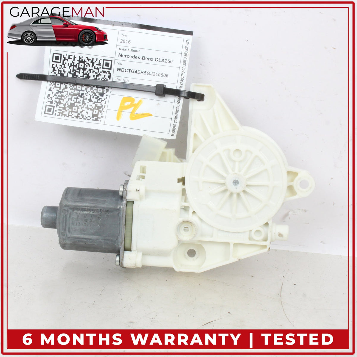 2015-2020 Mercedes X156 GLA250 Front Left Window Regulator Motor 2469065100 OEM