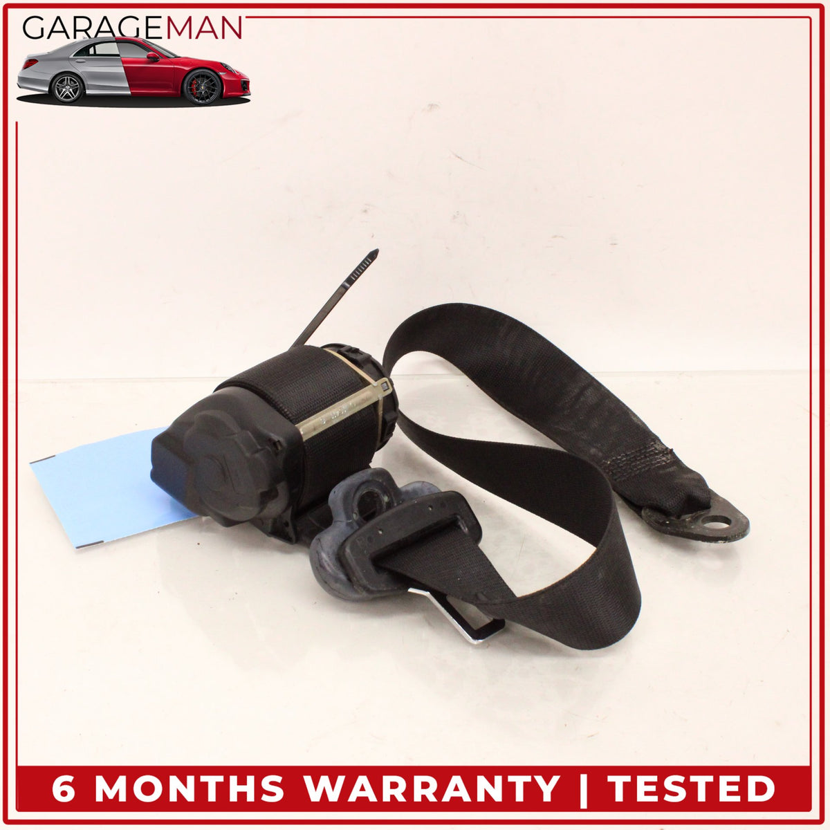 1999-2001 Porsche 911 Carrera Front Right Side Seat Belt Black 99680303403 OEM