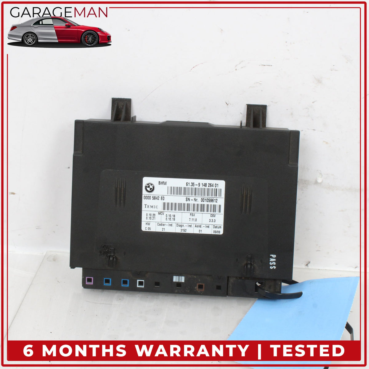 2007-2013 BMW X5 E70 Front Left or Right Side Seat Control Module 9148264 OEM