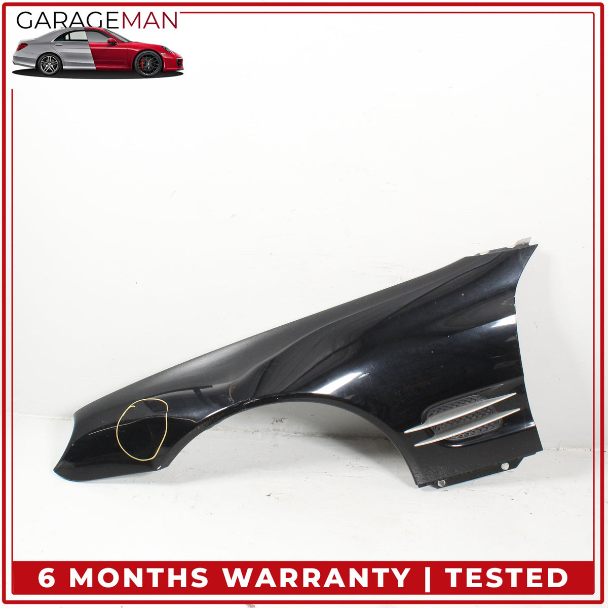 2003-2008 Mercedes R230 SL500 Front Left Side Fender Panel Black 2308800118 OEM