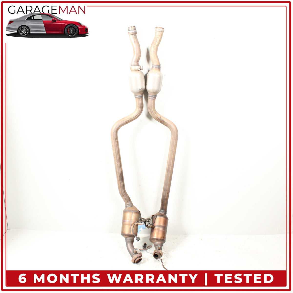 2012-2016 Mercedes W207 E350 RWD Engine Exhaust Downpipe 2124907636 Set OEM