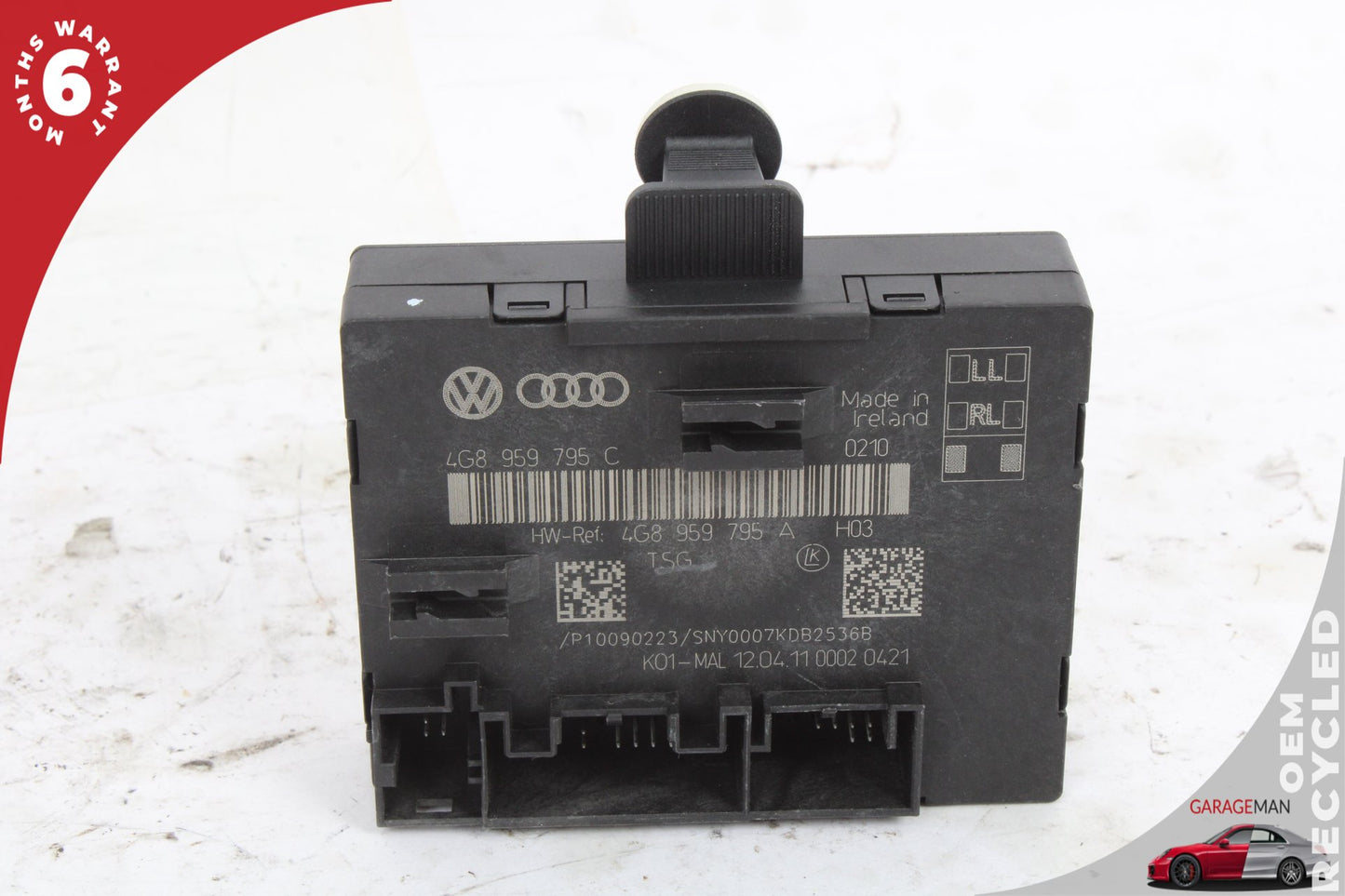 12-18 Audi A6 C7 Sedan Rear Right Door Control Module 4G8959795C Genuine