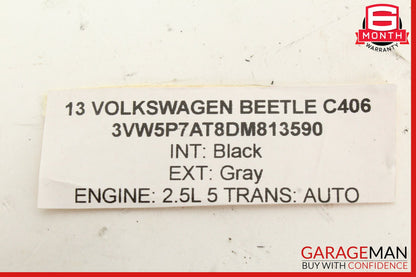 2012-2019 Volkswagen Beetle Hatch Trunk Release Handle VW Badge 5C5827469D OEM