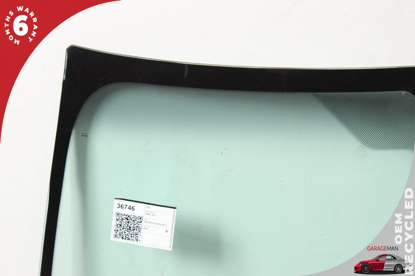 2012-2018 BMW 320i 328i F30 Front Windshield Windscreen Window Glass 7258066 OEM