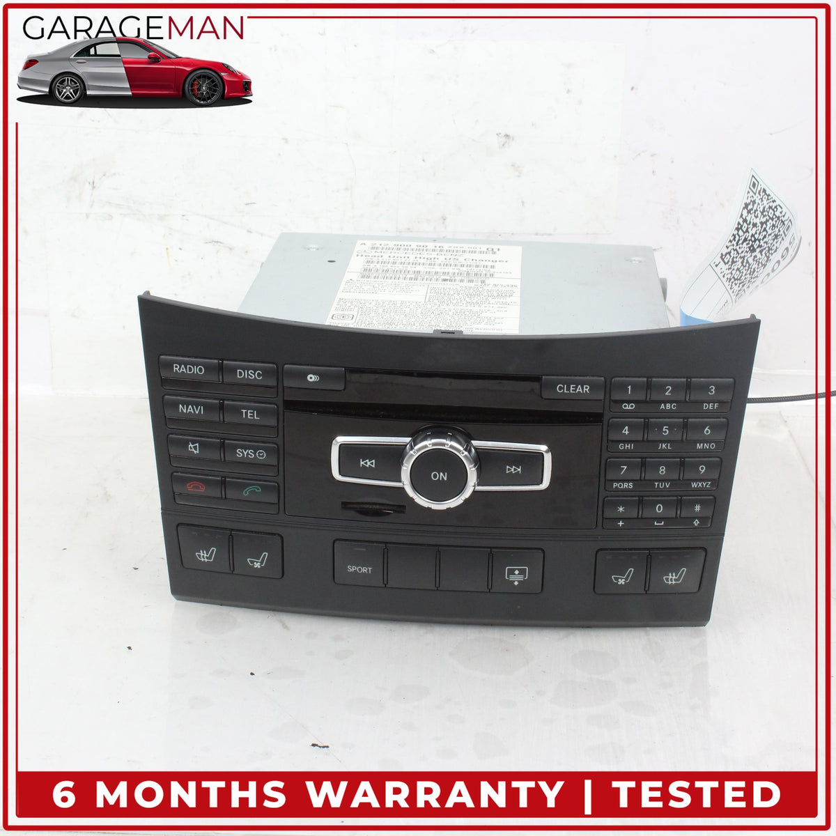 2011-2013 Mercedes C207 E550 Head Unit Navigation Command Comand CD Audio OEM