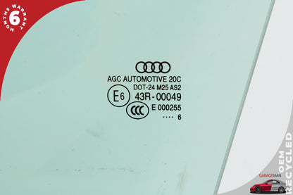 2015-2020 Audi A3 8V Sedan Front Left Driver Side Door Window Glass 43R00049