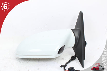 2012-2018 Audi A6 S6 Front Left Door Rear View Mirror w/ Blind Spot White OEM
