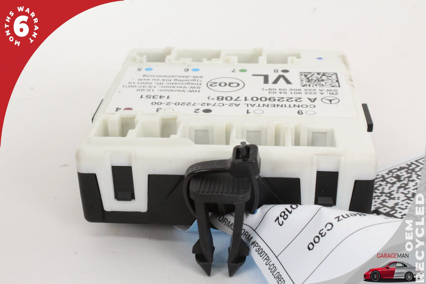 2015-2020 Mercedes W205 C300 C400 Front Left Door Control Module 2229001708 OEM