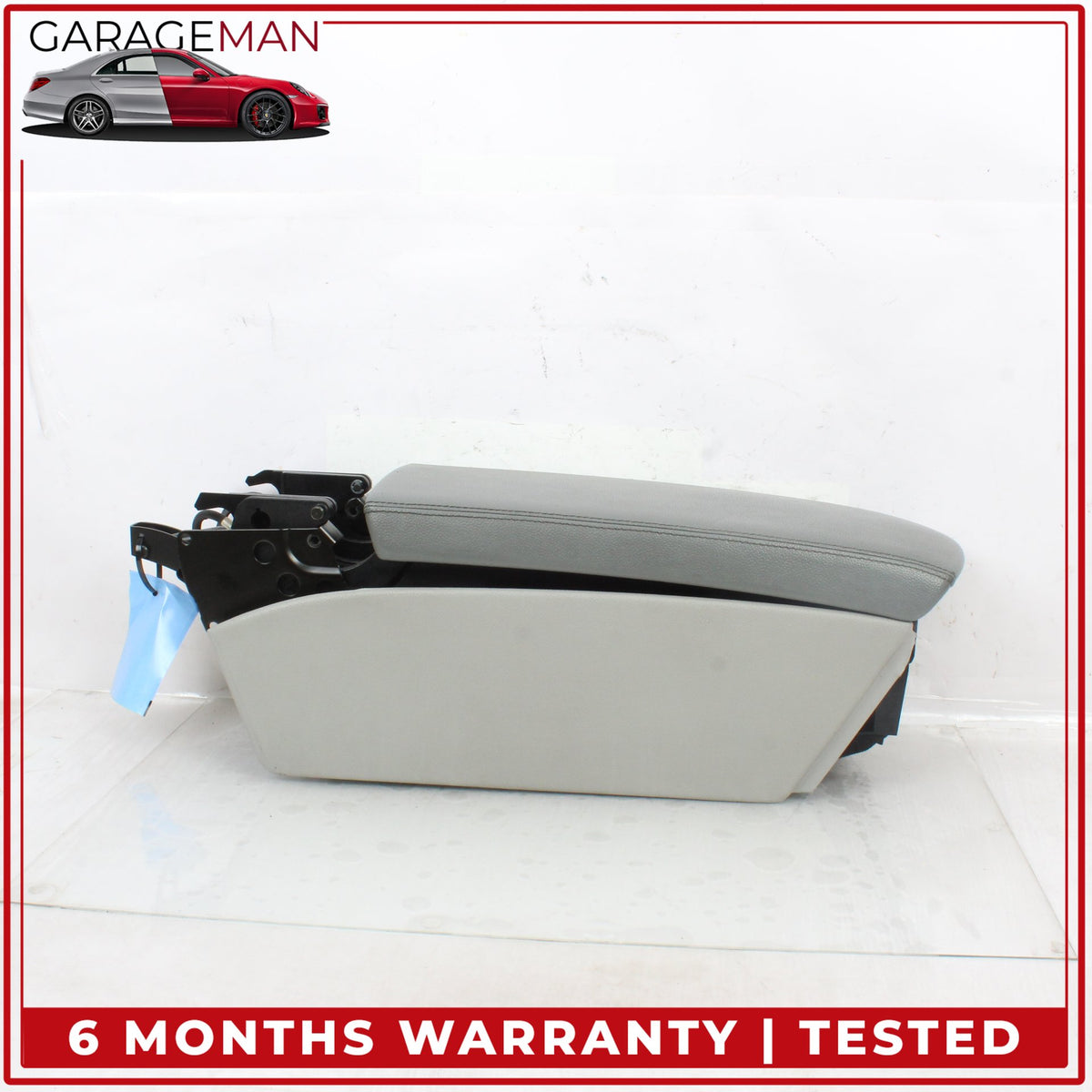 2003-2006 Mercedes R230 SL500 Front Center Console Armrest Arm Rest Gray OEM