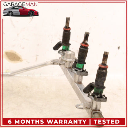 2005-2012 Mercedes W211 E350 SLK300 Fuel Injector Rail w/ Fuel Injectors OEM