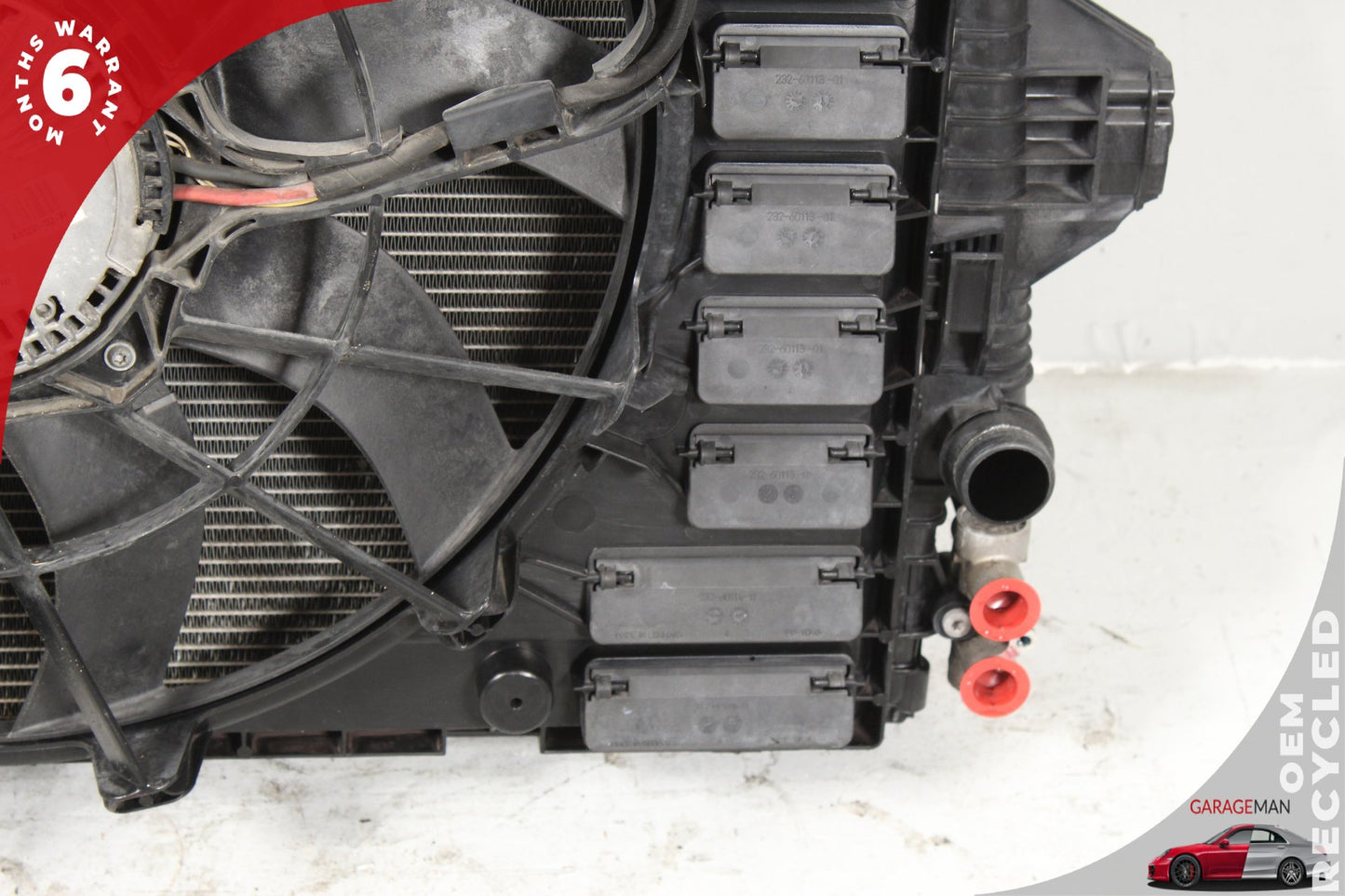 2011-2018 Porsche Cayenne 958 Engine Radiator A/C Condenser Cooler w/ Fan Motor