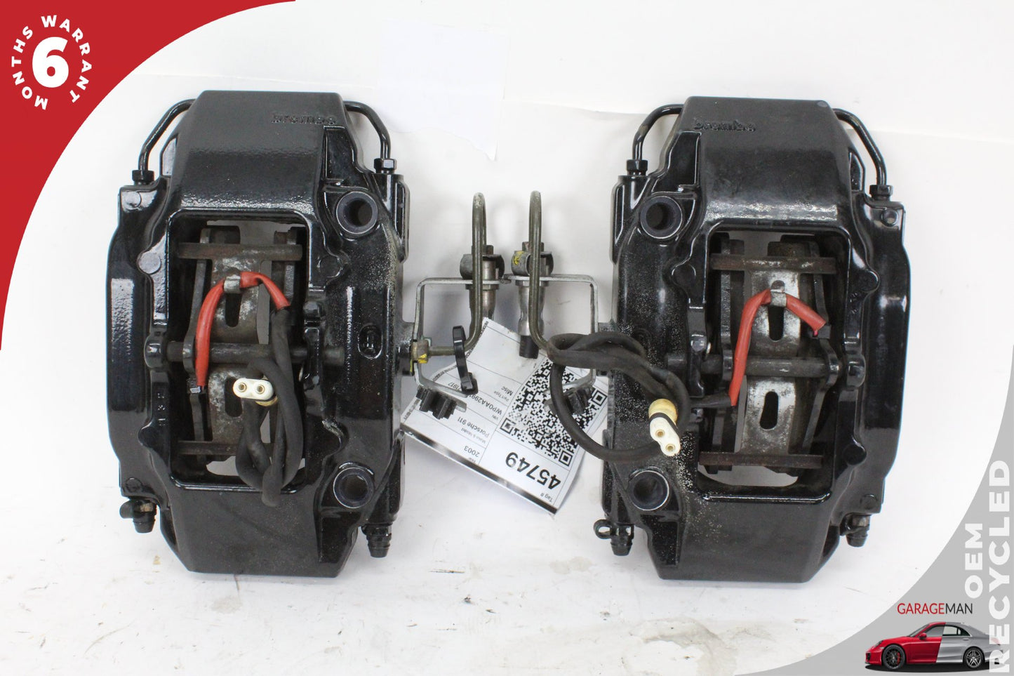 99-05 Porsche 911 996 Coupe Rear Left and Right Side Brake Caliper Brembo 996352422