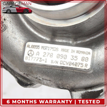 2012-2018 Mercedes-Benz CLS550 W218 Left Side Turbo Turbocharger w/ Manifold
